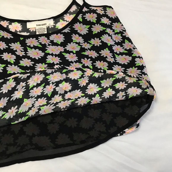 FLORAL AIRY TANK TOP BLOUSE - Picture 6 of 7